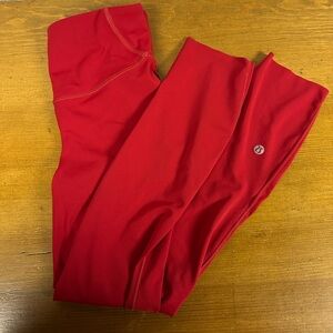 lululemon running Red Leggings 23”